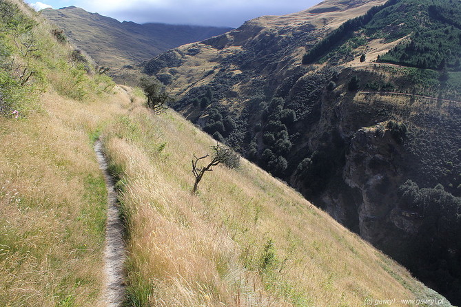 New Zealand - bike trip towards Moke Lake