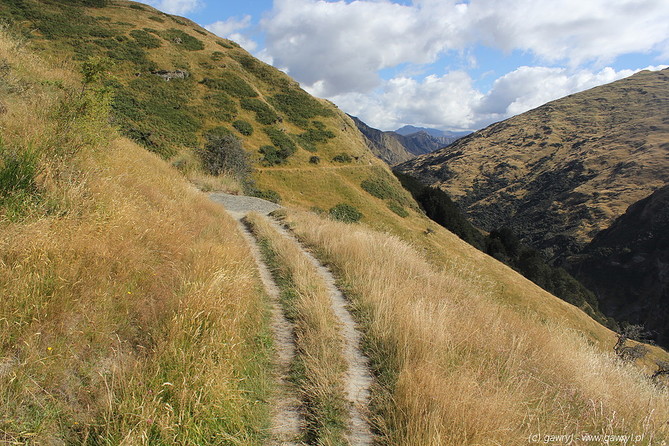 New Zealand - bike trip towards Moke Lake