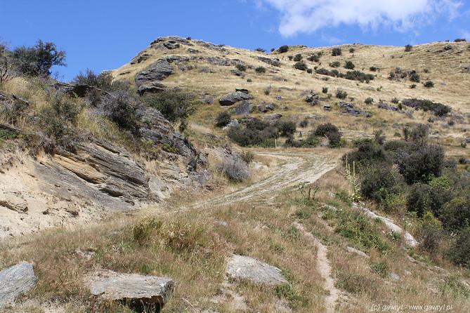 New Zealand - bike trip towards Moke Lake